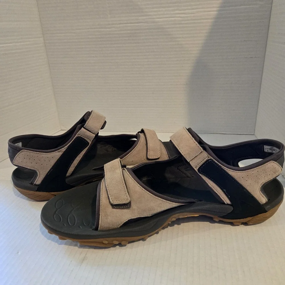 Merrell Men's Huntington Ankle-Strap Sport Convert Taupe Sandals Size 13 J034239
